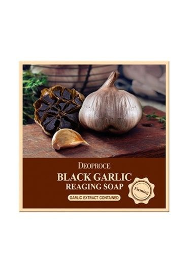 Deoproce Антивозрастное туалетное мыло Black Garlic Soap, с экстрактом чёрного чеснока, 100 гр  #1