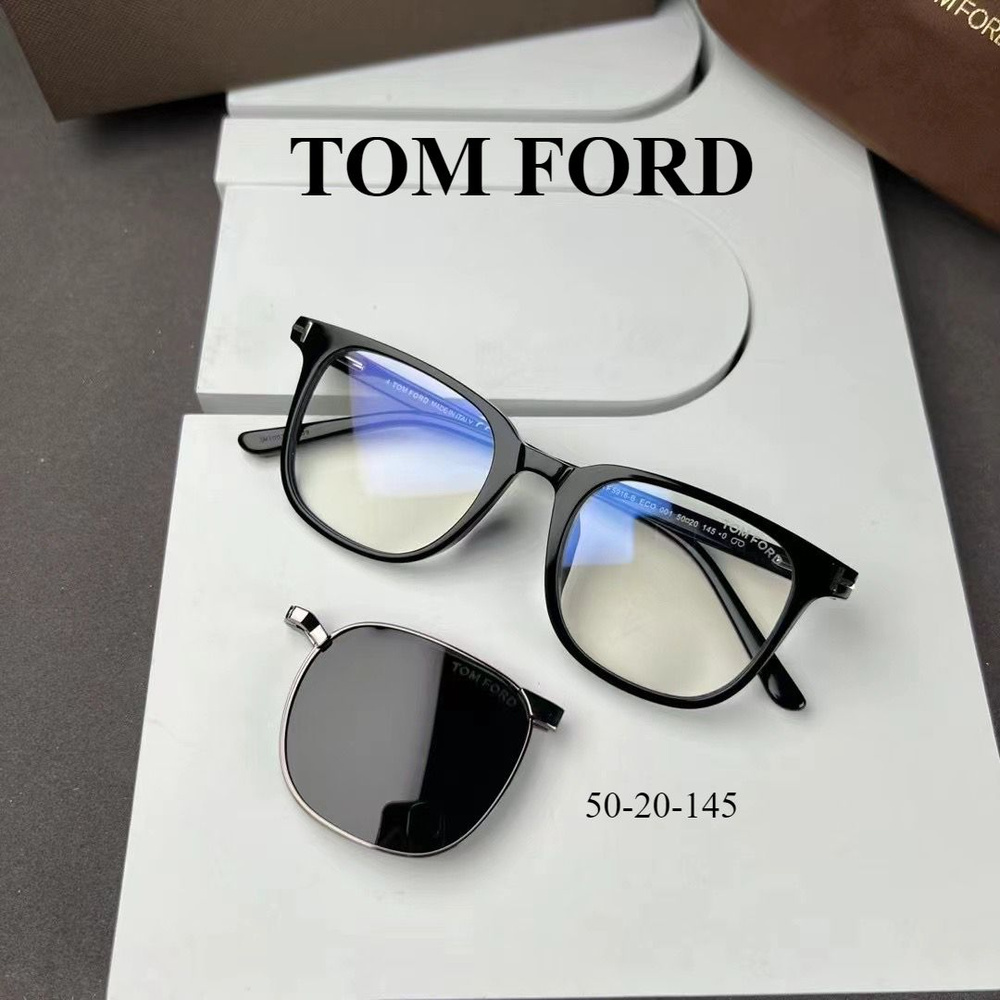 Оправа для мужских и женских оптических очков TOM FORD TF5916 с магнитным зажимом для линз солнцезащитные #1