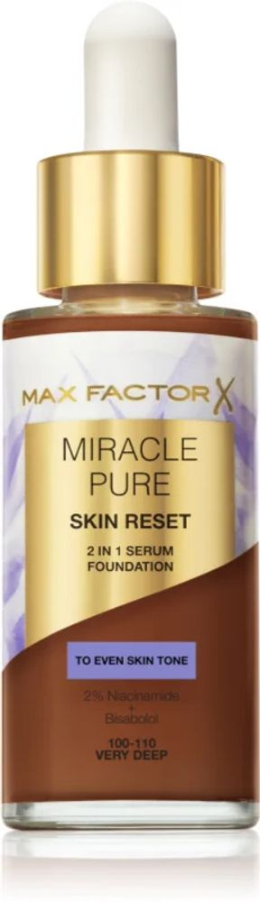 Тональный крем Max Factor Miracle Pure Skincare Foundation Оттенок: 100-110 Very Deep  #1