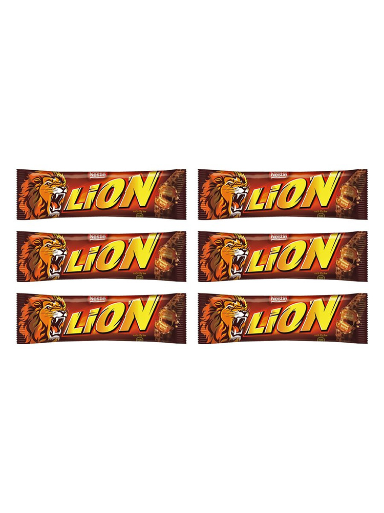 Батончик Nestle Lion в тёмном шоколаде, 6 шт по 42 гр #1