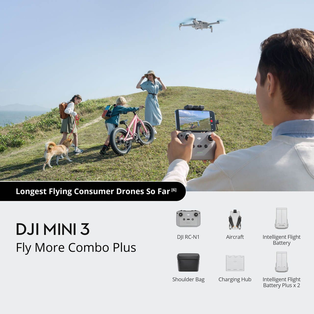 Квадрокоптер DJI Mini 3 Fly More Combo Plus #1