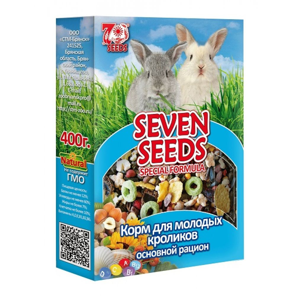 Seven Seeds Special Корм для молодых кроликов, 400 г. #1