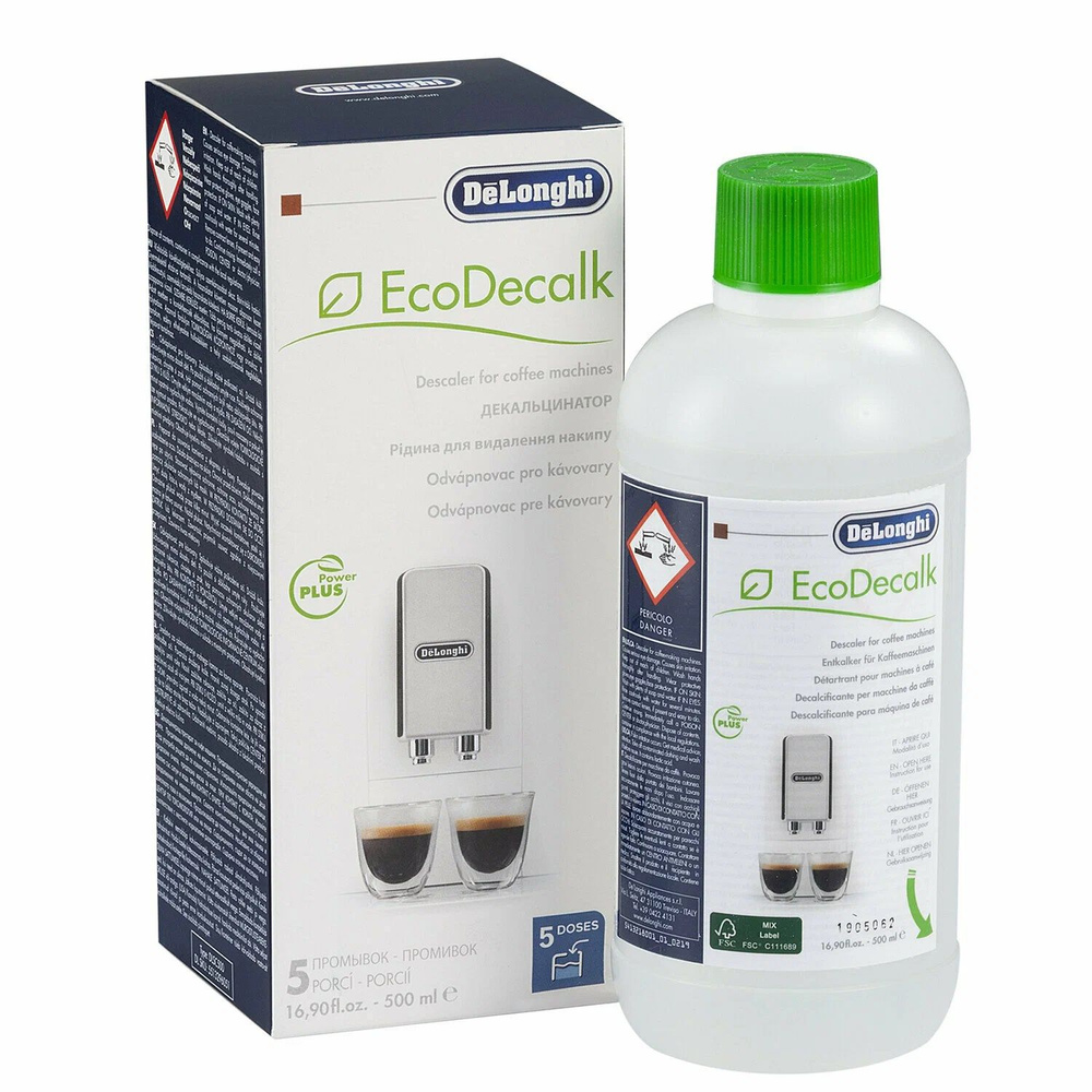 Средство для удаления накипи DeLonghi EcoDecalk DLSC 500 купить на OZON ...