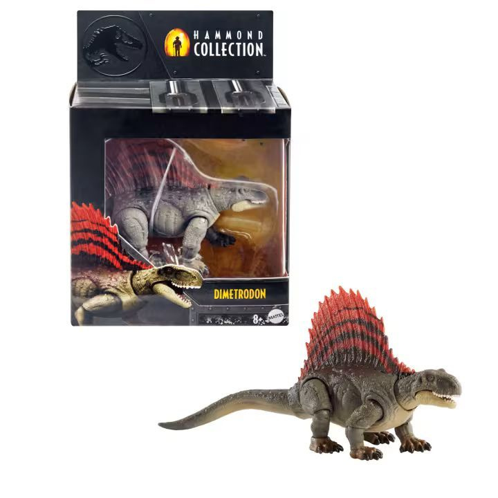 игрушки mattel фигурки Jurassic World Dominion Hammond Collection Dimetrodon Dinosaur Figure Collectible #1