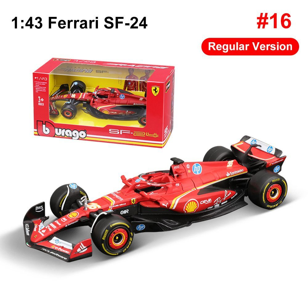 Новый продукт Bburago 2024 1:43 Ferrari SF-24 F1 #1 и #11