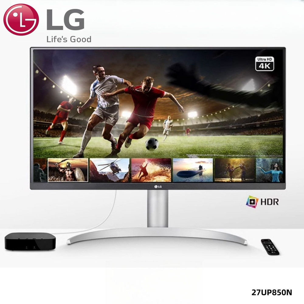 LG 27" Монитор 27UP850N, серый, серебристый #1