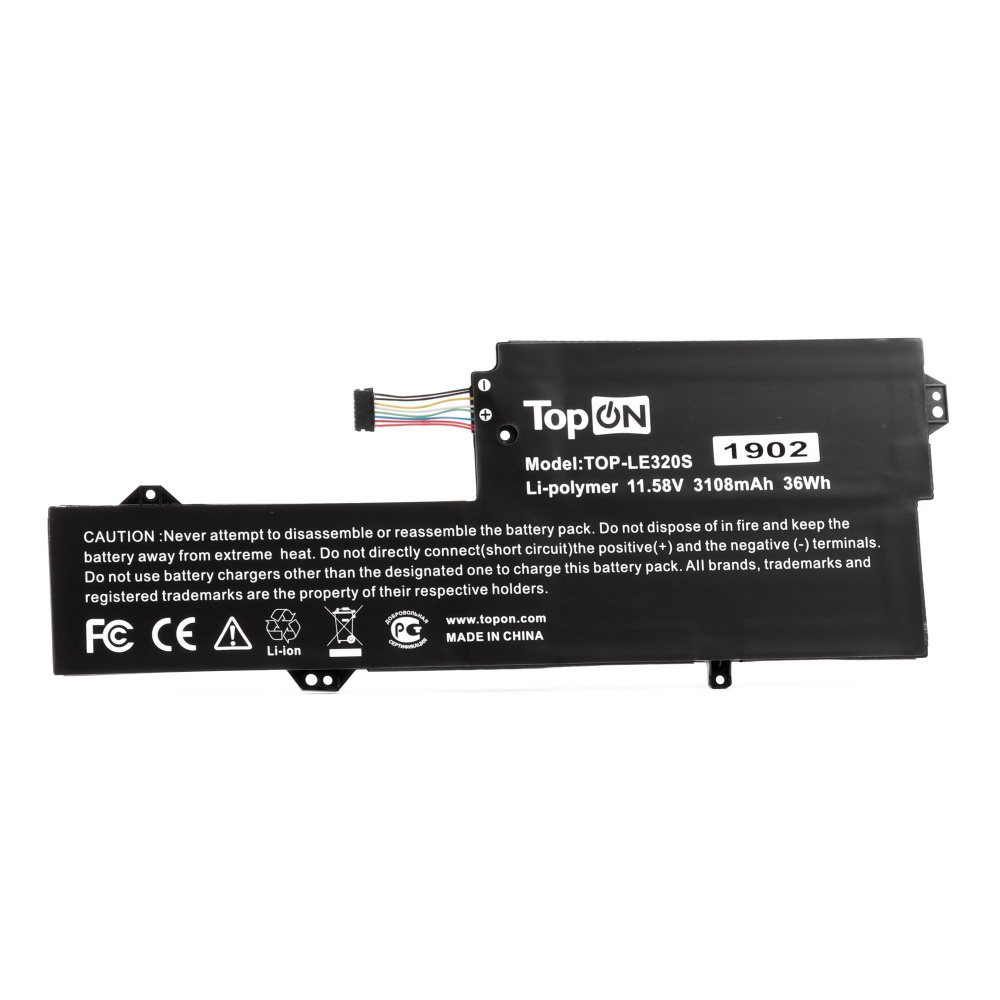 TopON Аккумулятор для ноутбука Lenovo 3108 мАч, (L17C3P61, L17L3P61, L17M3P61, 5B10N87359, 5B10N87357, #1