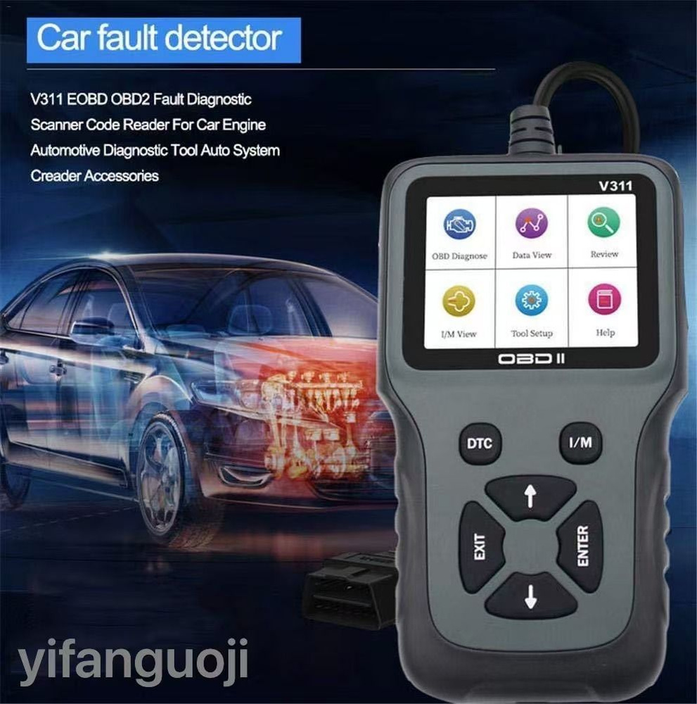 Автомобильный сканер V311 с поддержкой русского языка OBD2 EOBD, готовый диагностический инструмент  #1