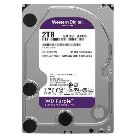 Western Digital 2 ТБ Внутренний жесткий диск WD20PURX；2tb hdd (89G3VY0)  #1