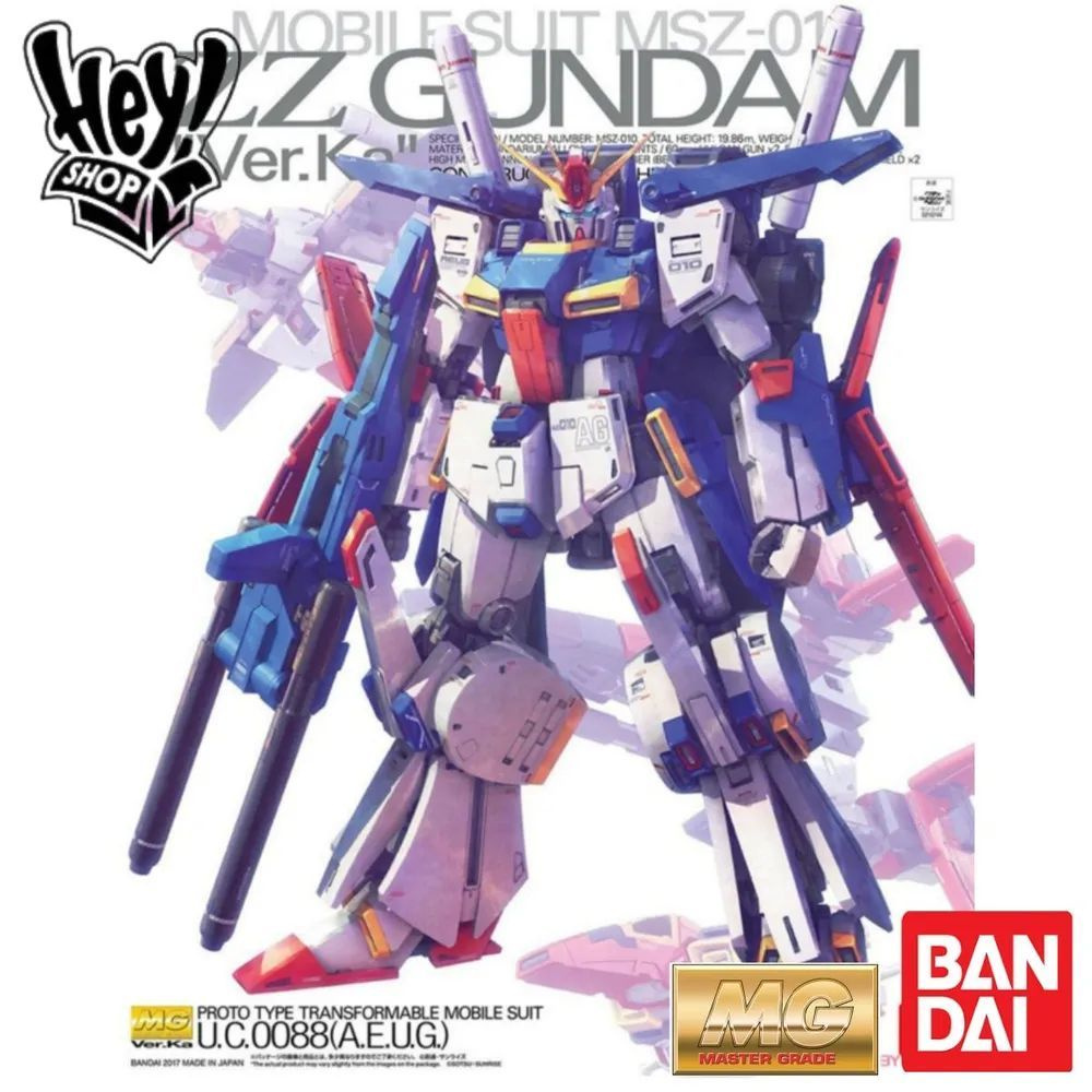 Фигурка Bandai MG MSZ-010 ZZ Gundam Ver.Ka 1/100 Модель робота может быть построена  #1