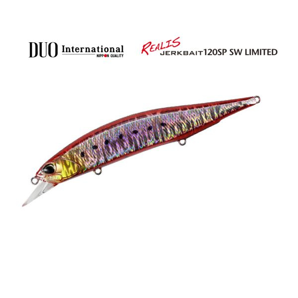 Воблер DUO Realis Jerkbait 120SP SW DPA0384 Fire Sardine #1