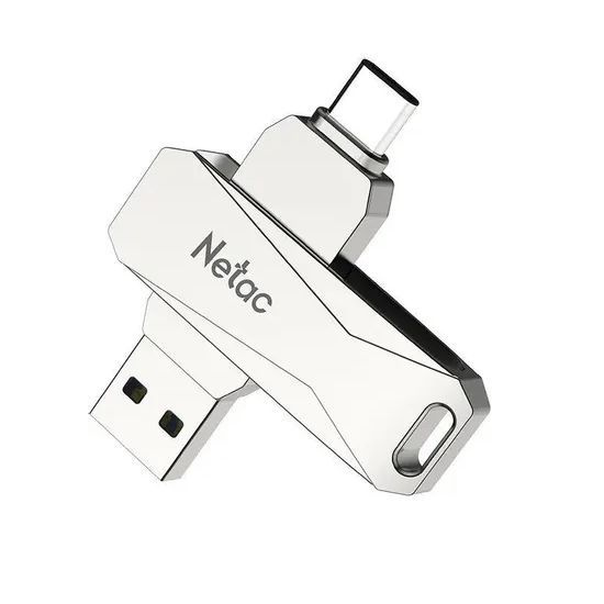 Netac USB-флеш-накопитель Флеш-накопитель 64Gb Netac U782C Silver (NT03U782C-064G-30PN) USB 3.0/USB 3.1 #1