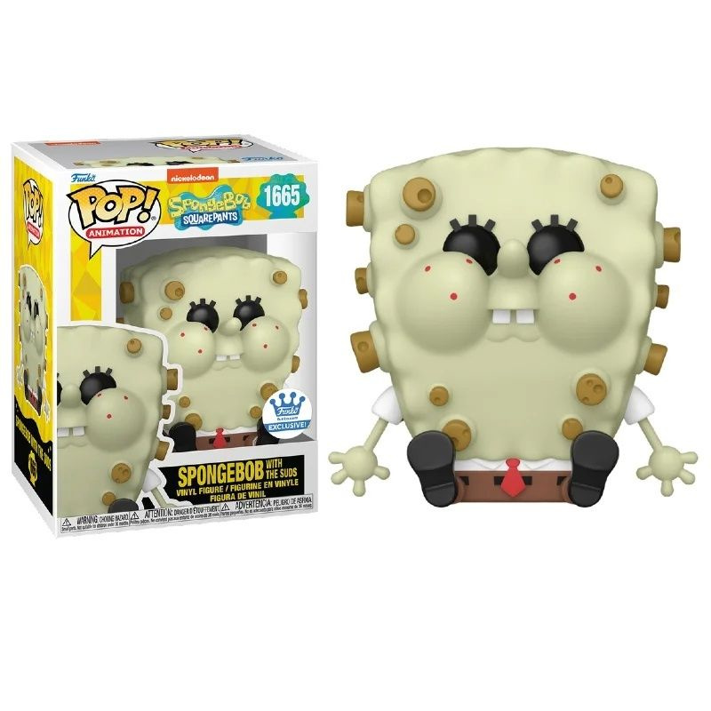 Фигурка Funko POP! Animation Spongebob SquarePants with the Suds (Стикер Funko Shop) Фанко Поп Губка #1