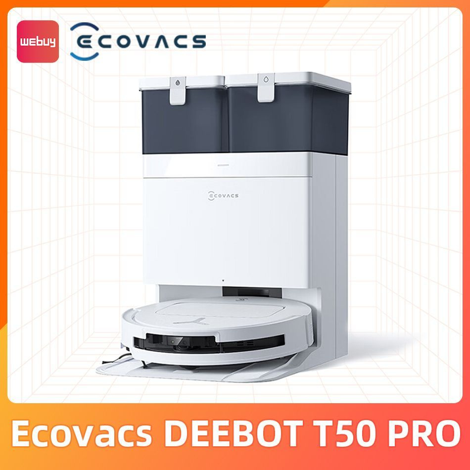 Ecovacs Робот-пылесос DEEBOT T50 PRO OMNI Робот-пылесос с влажной и сухой уборкой, всасывание 15800 Па, #1