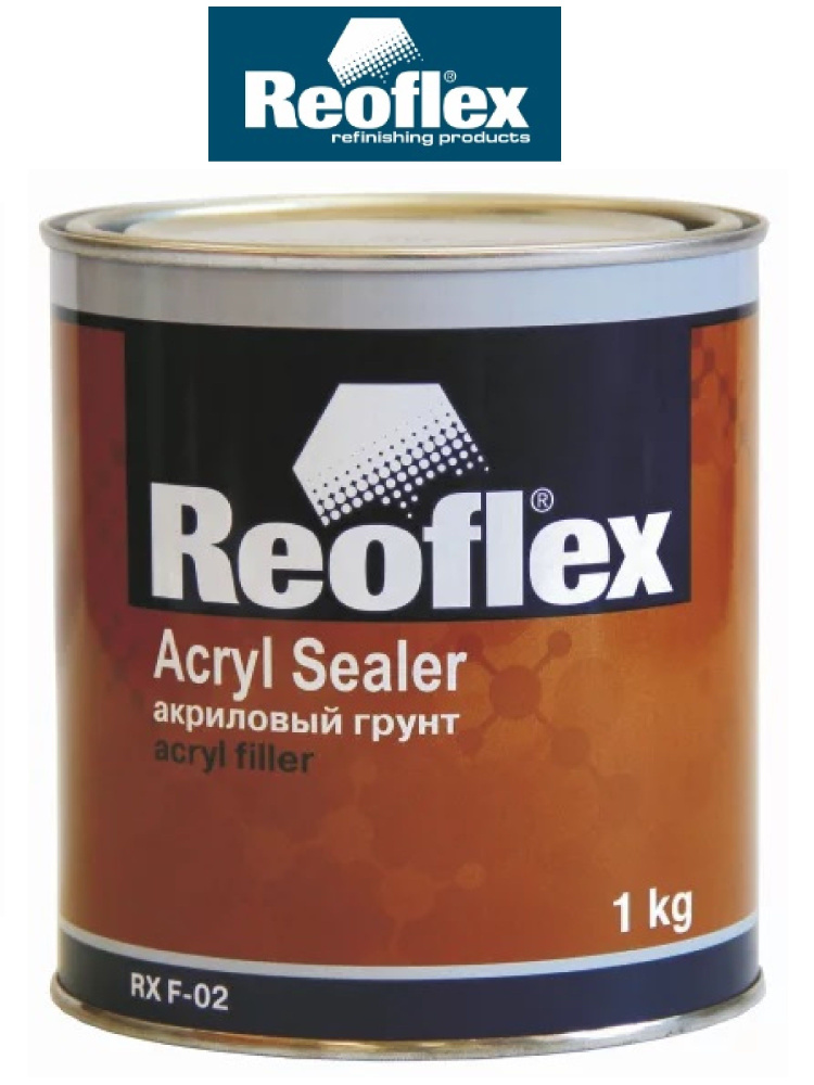 REOFLEX Акриловый грунт Acryl Sealer RX F-02 (серый, 1 кг) #1