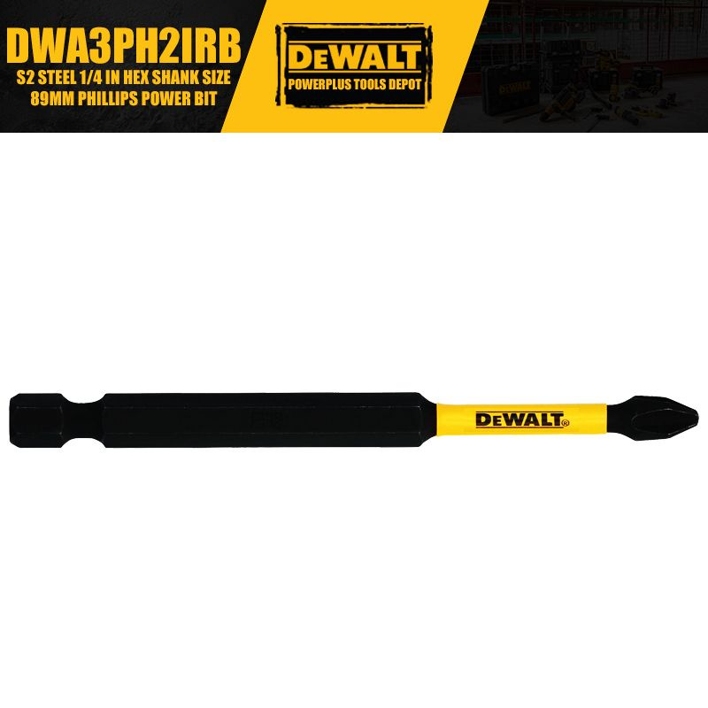 DEWALT DWA3PH2IRB S2 Сталь 1/4 дюйма Шестигранный хвостовик Размер 89MM Крестовая бита Аксессуары для #1