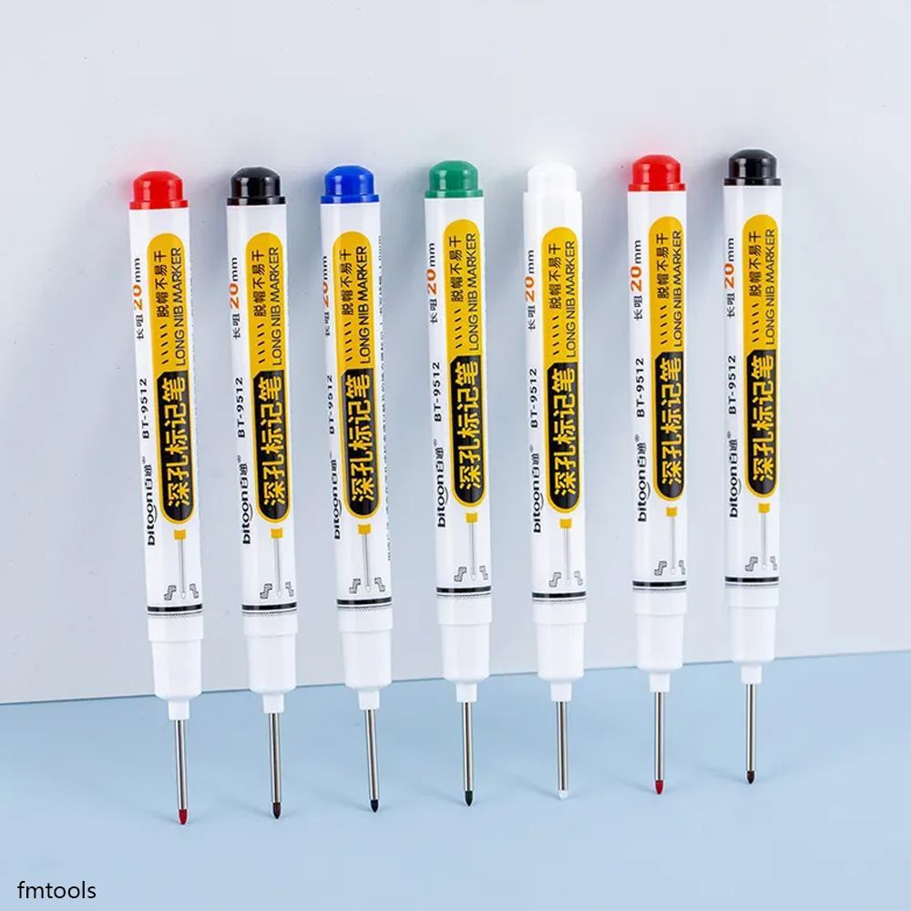 Набор маркеров с длинным стержнем 5 цвета/Маркер строительный с длинным ...