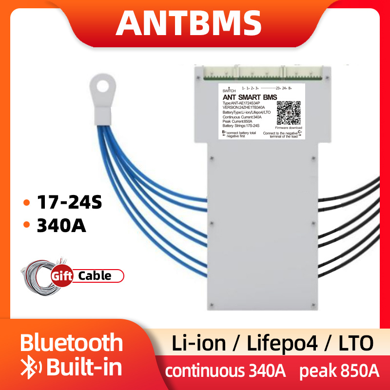 ANT BMS 17s 18s 19s 20s 21s 24s smart balance BMS 340A непрерывный пик 850A для li-ion lifepo4 lto 48V #1