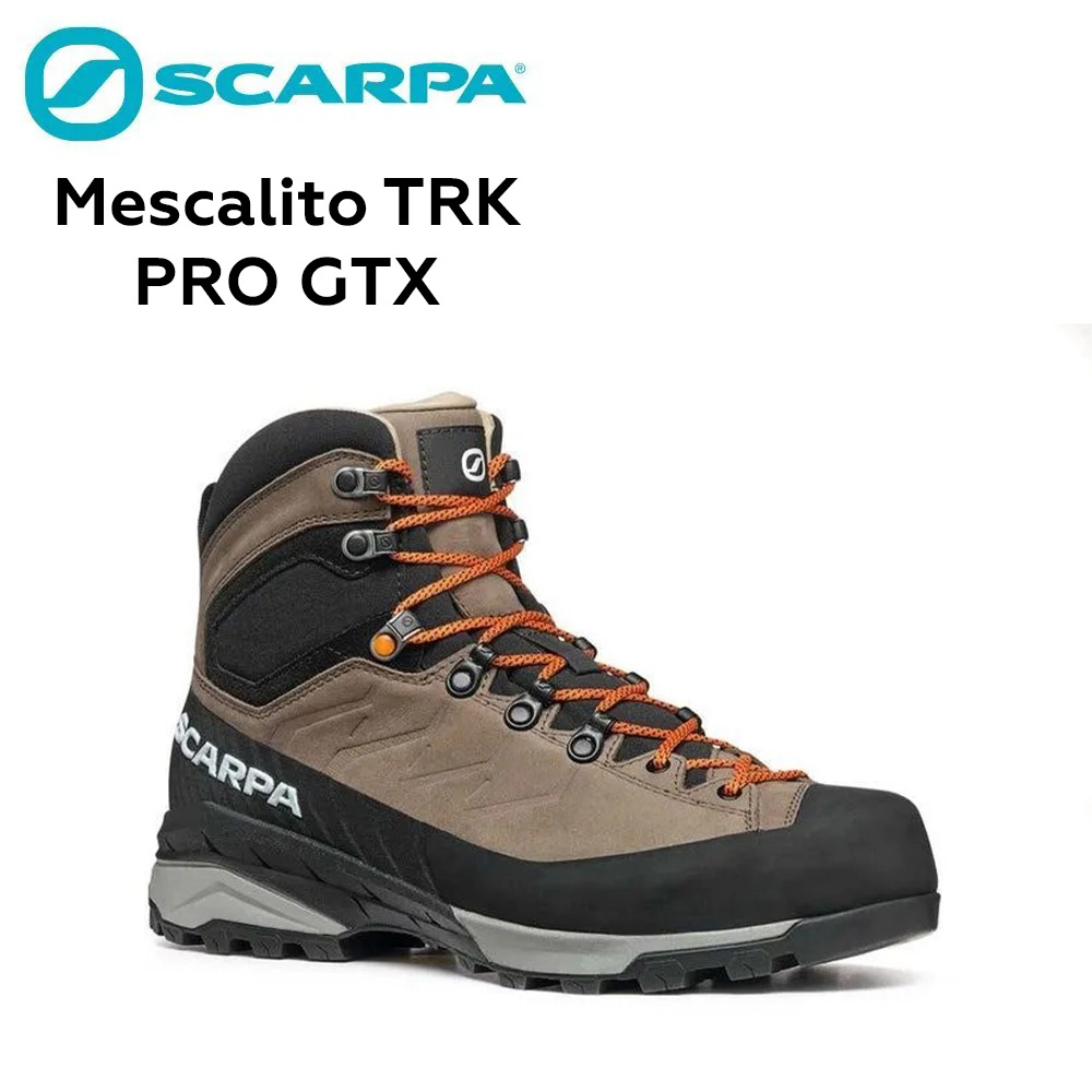 Ботинки для треккинга Мужской Scarpa серый, оранжевый, размер 42,5