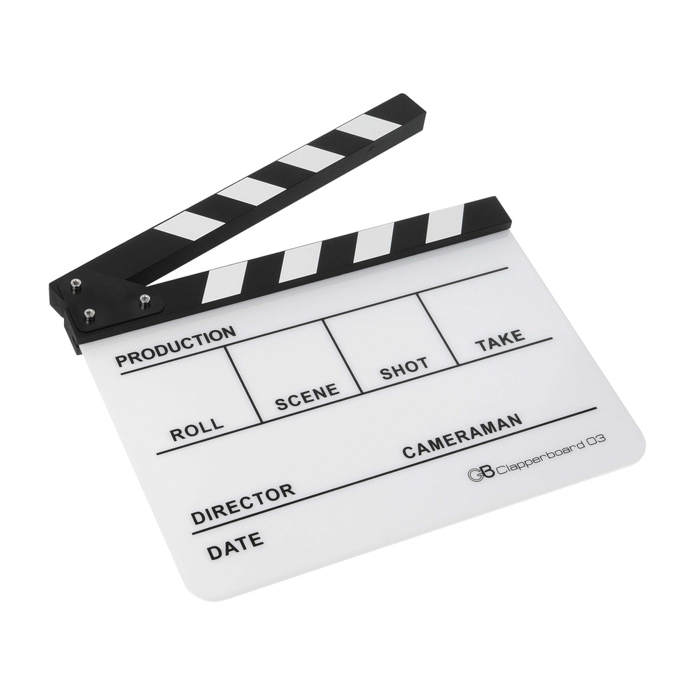 Кинохлопушка GreenBean Clapperboard 03 (белая) #1