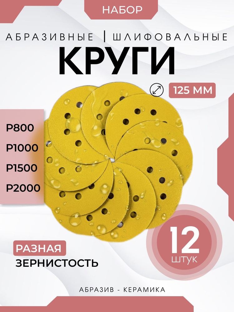 Круг шлифовальный 125; P800, P1000, P1500 #1