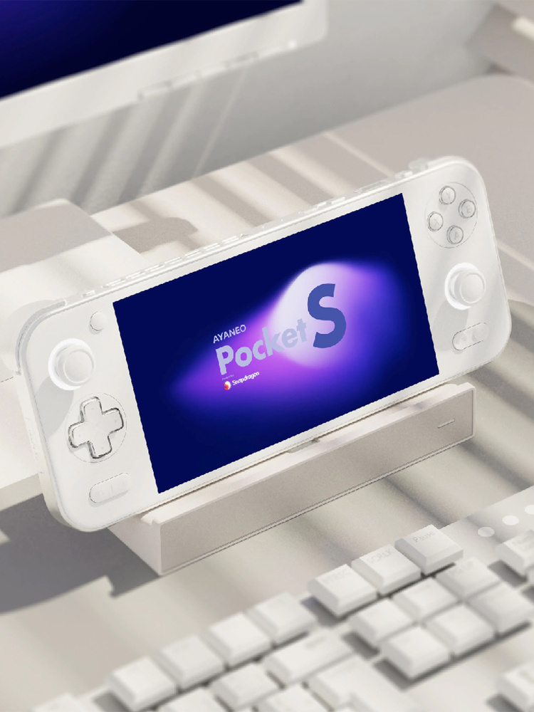 AYANEO Pocket S 12G+128G, 1440P, Игровая консоль портативная, Ice