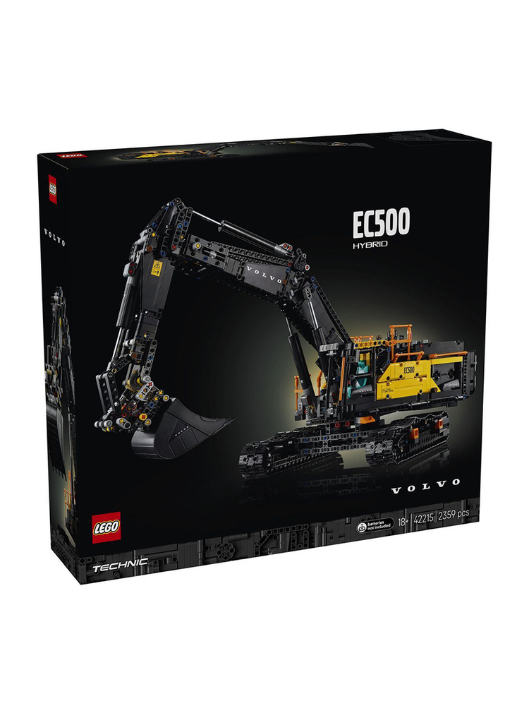 Конструктор LEGO TECHNIC Экскаватор VOLVO EC500 HYBRID, 18 лет, 2359 деталей, 42215 #1