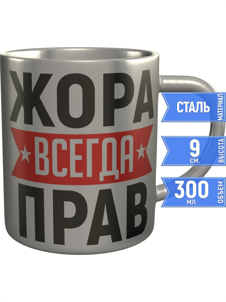 Кружка Жора всегда прав - нержавеющая сталь #1