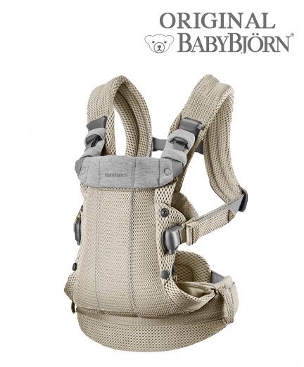 Рюкзак - кенгуру BabyBjorn Baby Carrier Harmony 3D Mesh (grey -beige) 0880.02 #1