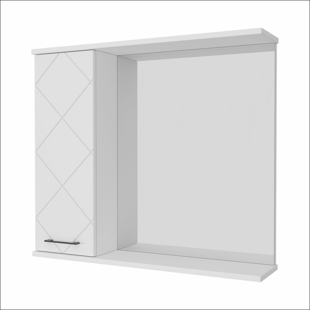AVK Furniture Зеркало-шкаф, ШН 1дверь+зеркало Астра, 60х17.5х70 см #1