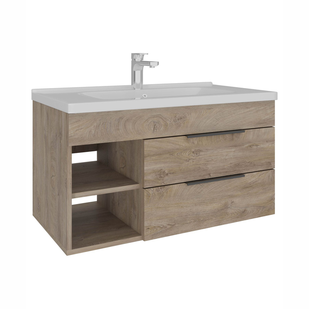 AVK Furniture Тумба под раковину навесная, Кира, 2 Ящика + Ниша 80х47х52 #1