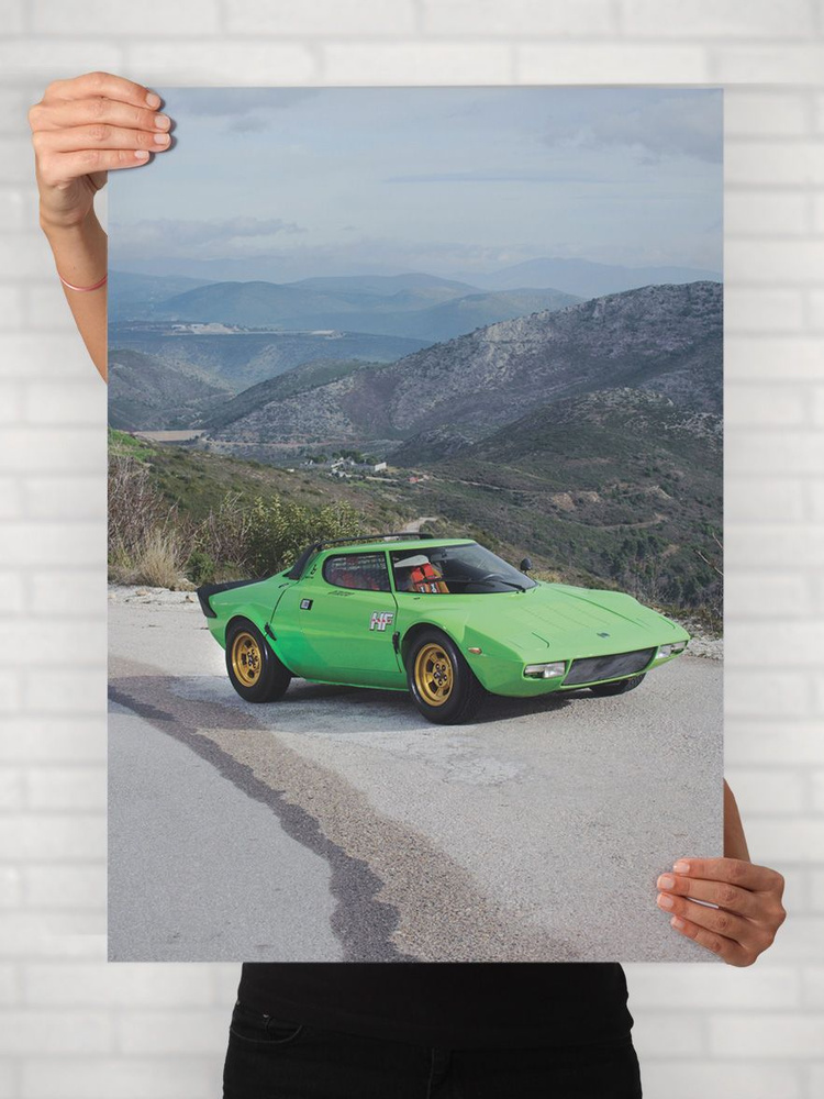 Плакат на стену для интерьера Легенды Авто (Лянча Стратос HF - Lancia Stratos HF 3) - Постер по машине #1