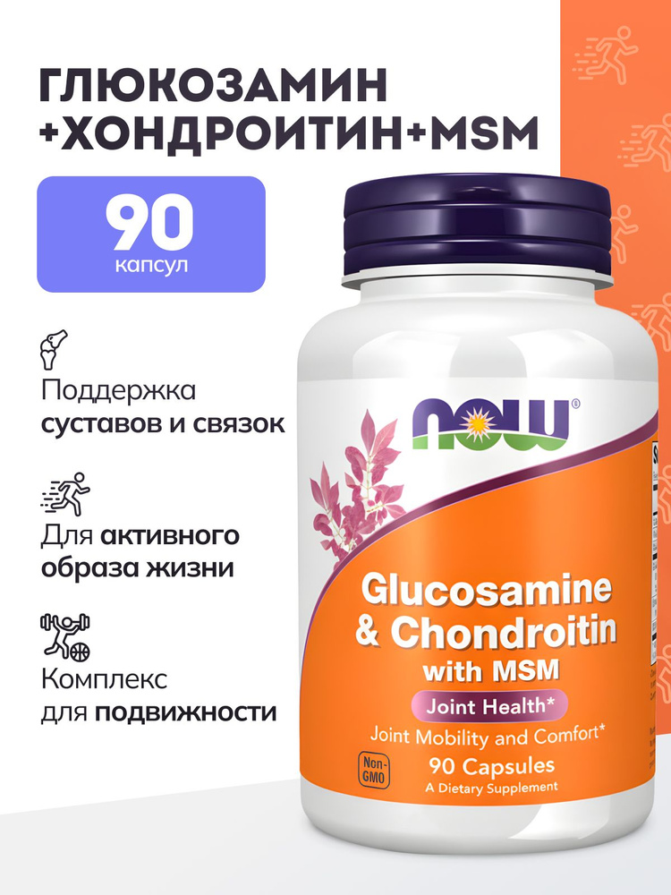 Glucosamine & Chondroitin with MSM, Глюкозамин и Хондроитин с МСМ - 90 капсул #1
