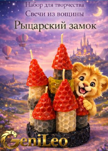 Рыцарский замок. Свеча из вощины своими руками. #1
