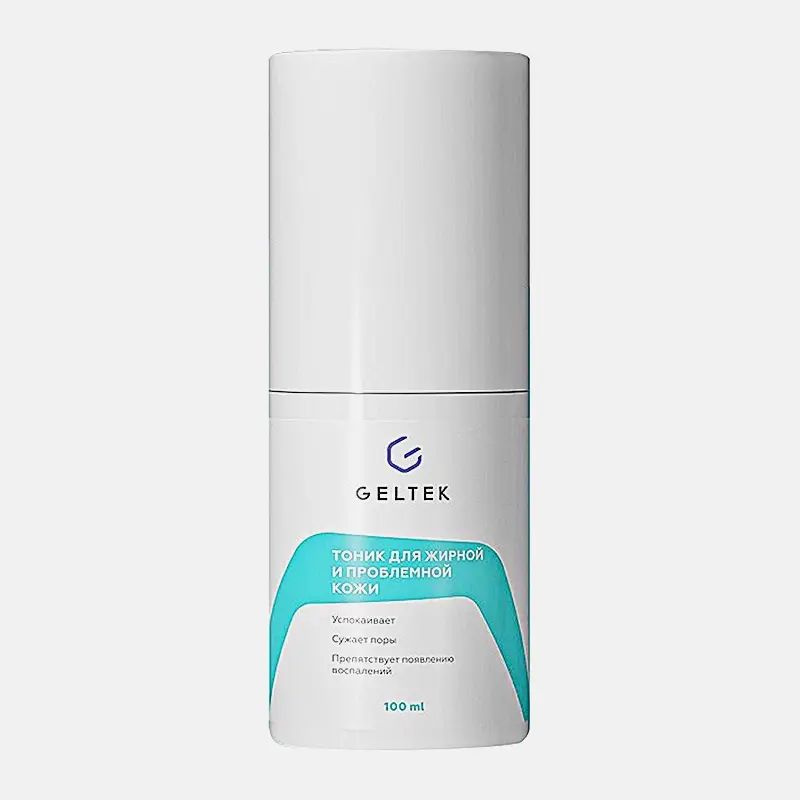 Тоник для жирной и проблемной кожи Anti-Acne Geltek 100мл #1