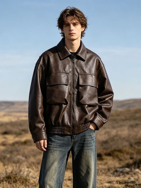 Куртка leather jacket #1