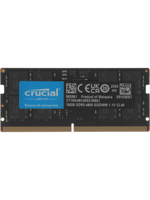 16 GB DDR5 4800MHZ Crucial (CT16G48C40U5) купить на OZON по низкой