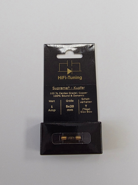 Характеристики Hi Fi Tuning Supreme3 Copper 5x20 мм предохранитель 