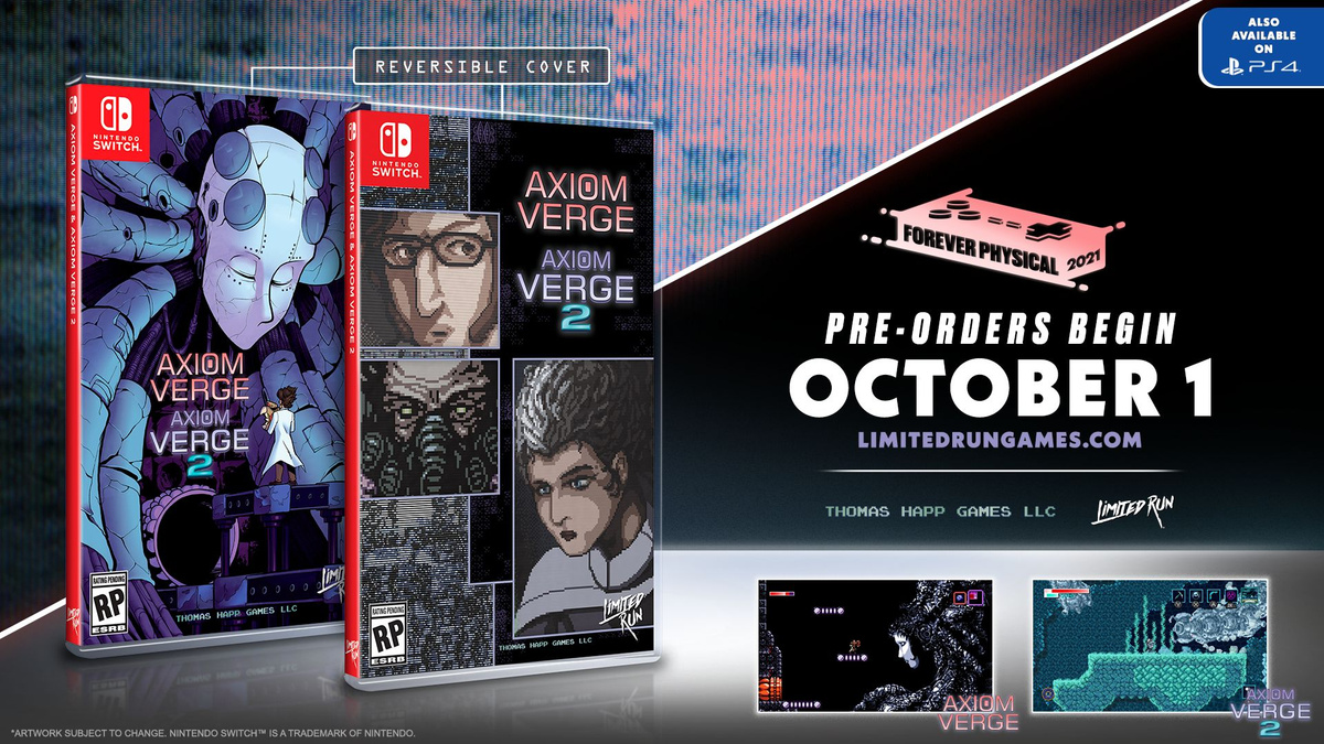 Axiom Verge 1 et Axiom Verge 2 - Limited Run Games - Steelbook Jeux Vidéo Axiom Verge 1 et Axiom Verge 2 - Limited Run Games - Steelbook Jeux Vidéo
