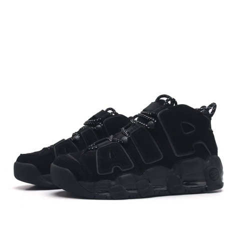 Nike air more uptempo triple black hotsell