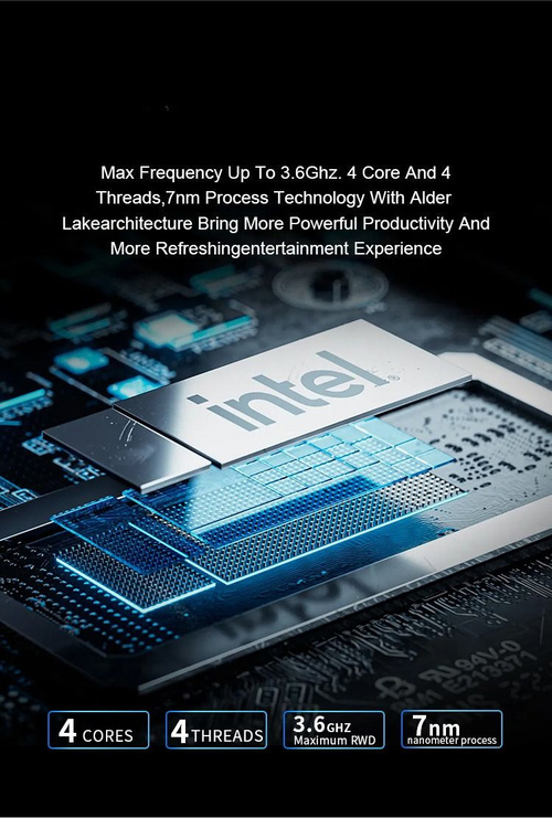 Мини-ПК (Intel Alder Lake N95, RAM 16 ГБ, SSD 512 ГБ, Intel UHD
