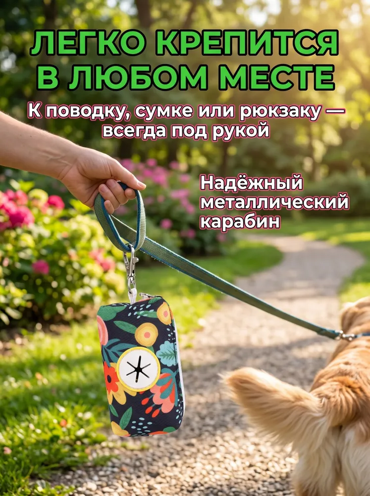 Диспенсер контейнер для пакетов для собак Без пластиковых пакетов 5x9x4.5cm, вариант, фото 5