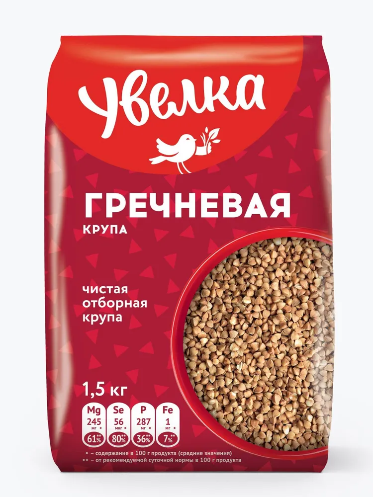 Гречка Увелка, 1,5 кг, 1,5 кг