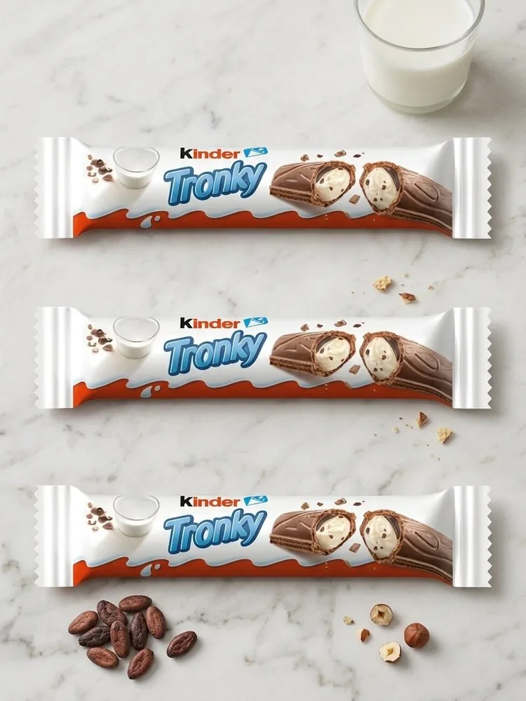 Вафельный батончик Kinder Tronky Киндер Тронки 18 г * 3 шт., 18 г, 3 шт