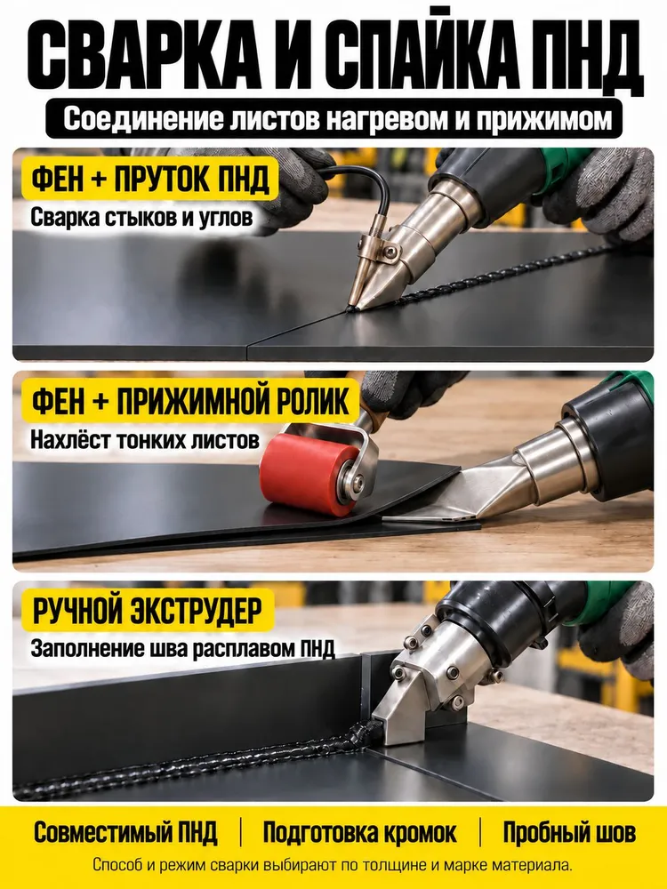 Лист ПНД черный 2 мм, 1000х1500 мм, листовой полиэтилен, 1000x1500 мм, фото 6