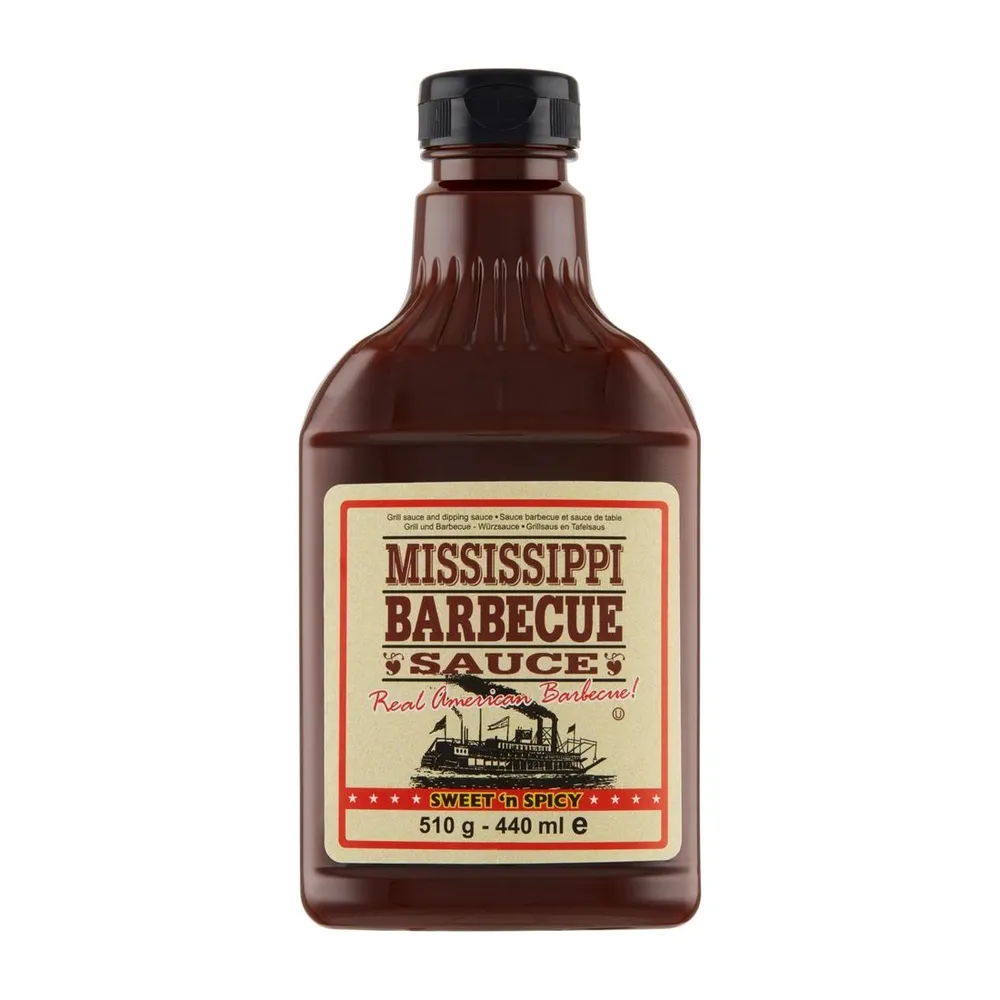 Соус барбекю (BBQ), Mississippi Barbecue Sauce Sweet 'n Spicy, сладко-острый, 510 г (440 мл), 510 г, 440 мл, фото 3
