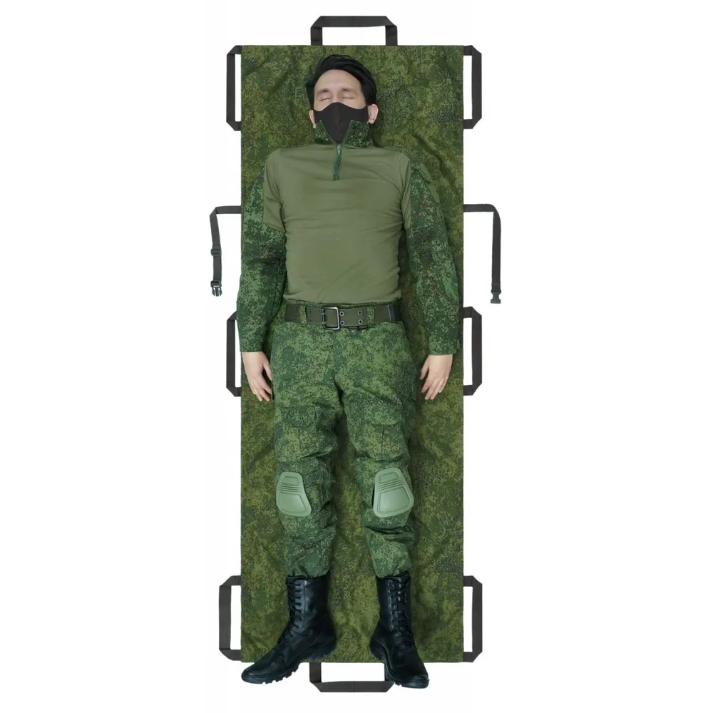 Носилки бескаркасные (тактические) "Спасатель-6". Цвет: ЕМР (цифра). Без подсумка. #4