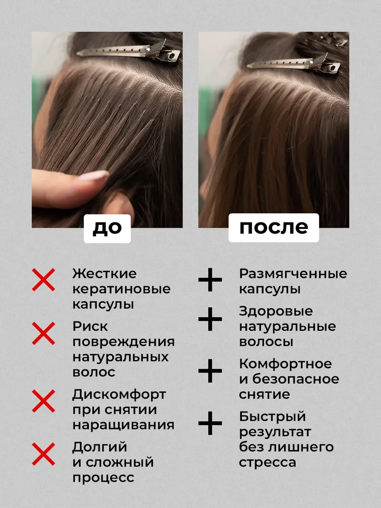 Средство ремувер для снятия нарощенных волос на капсулах, 125 мл, 125 мл, фото 3