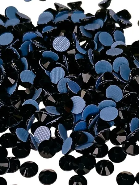 Стразы термоклеевые горячей фиксации, Black, размер ss06(1,9-2,1), 720шт. для рукоделия, макияжа, маникюра., 720 шт, фото 4