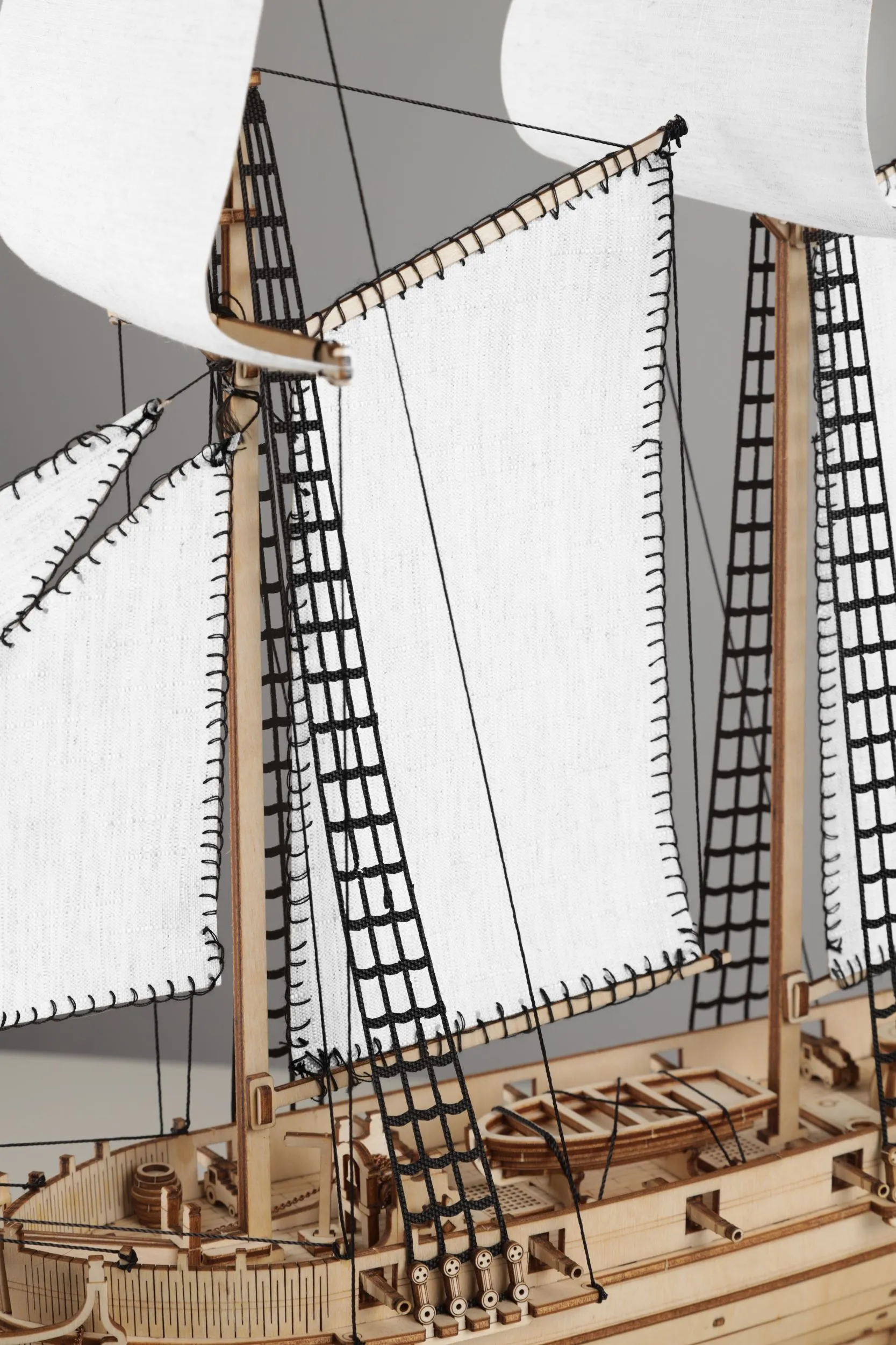 Сборная модель корабля Пилигрим деревянный конструктор #9